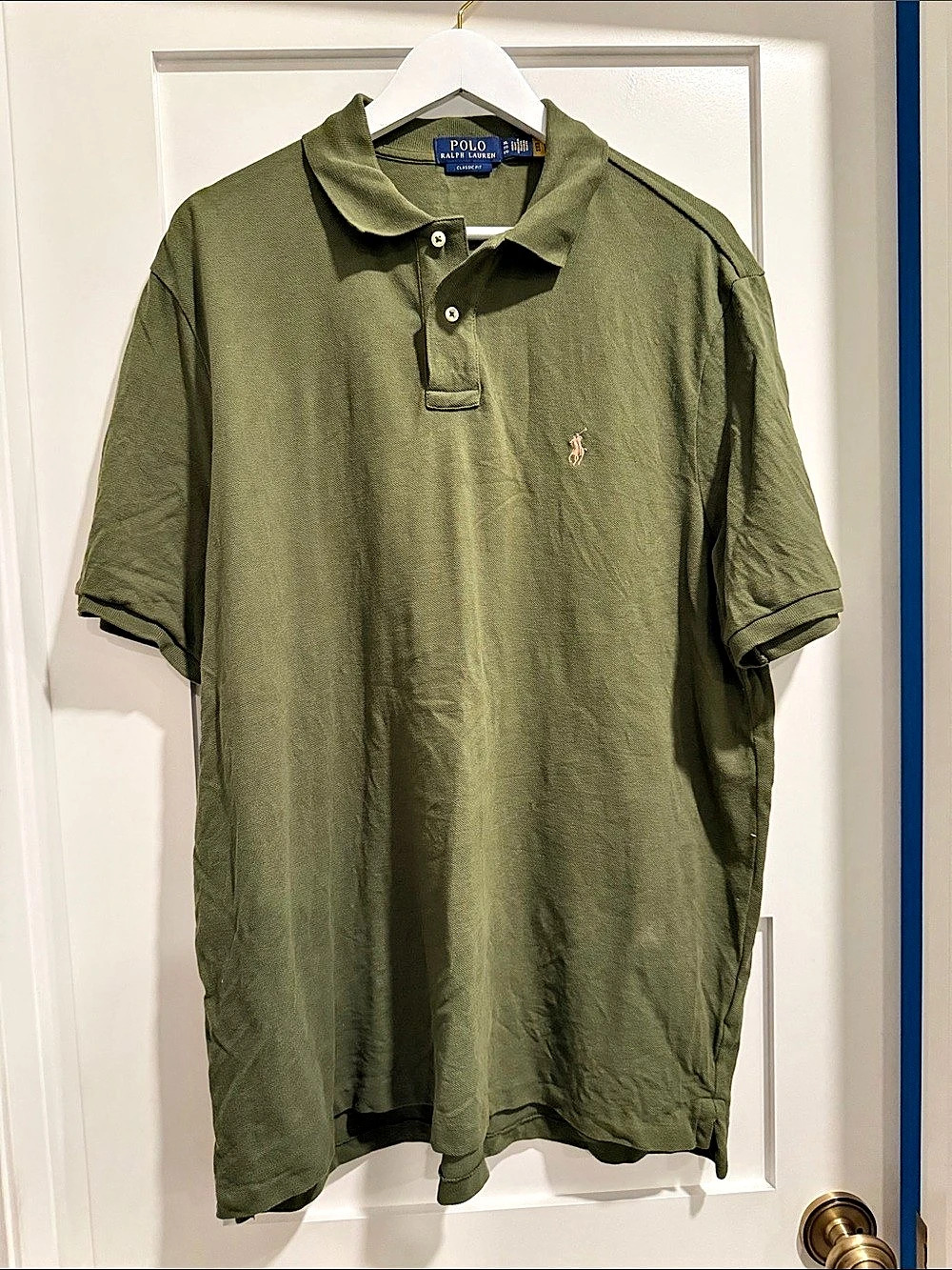 Polo Ralph Lauren Classic Fit Mesh Polo Shirt Green XL